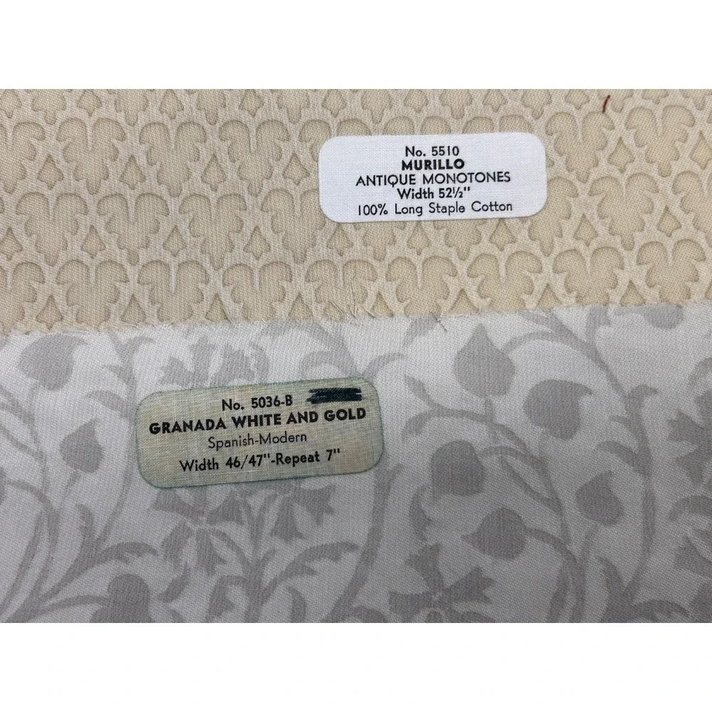 Vtg Seven Rare FORTUNY Sample Pieces - Hard to Find Patterns & Colors As Is